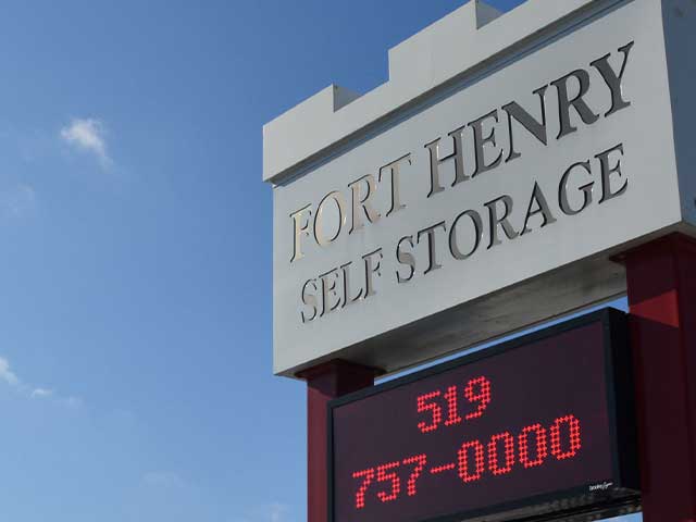 Fort Henry Self Storage signage